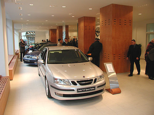 Včera byla otevřena nová reprezentační prodejna značky Saab v Praze