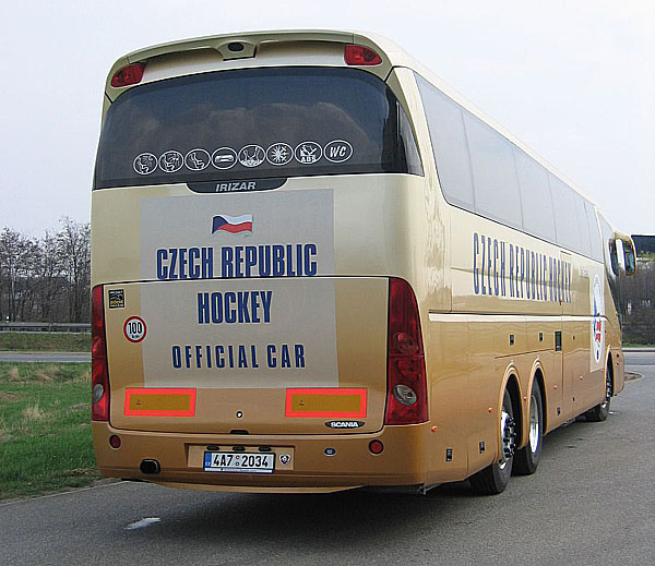 Scania opět vozí českou hokejovou reprezentaci