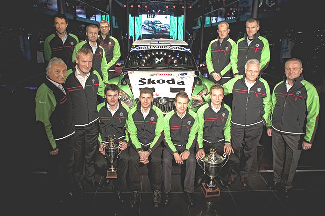 Škoda Rally šampioni slaví závěr letošní úspěšné sezony