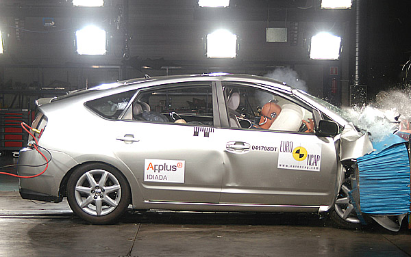 Toyota Prius získala pět hvězdiček v testu Euro NCAP