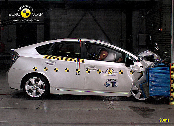 Nová Toyota Prius získala 5 hvězdiček v nárazových testech organizace Euro NCAP