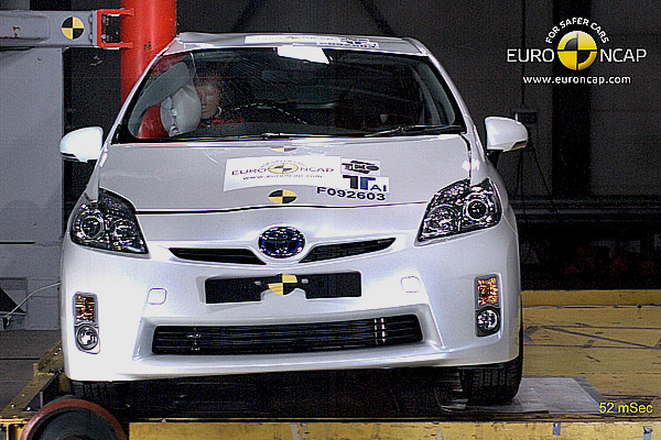 Nová Toyota Prius získala 5 hvězdiček v nárazových testech organizace Euro NCAP