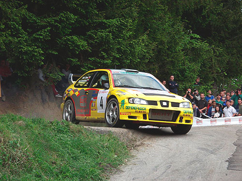 Stříbro z Horácké rally vyneslo Emila Trinera se Seatem Cordobou WRC ke čtvrtému místu v MMČR 2003
