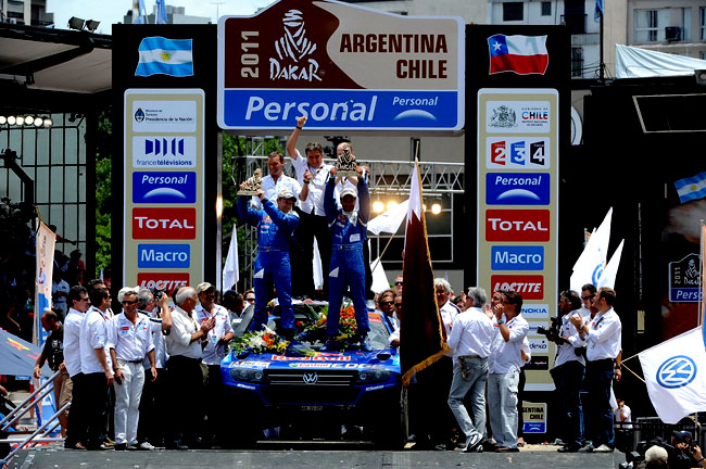 Volkswagen potřetí za sebou vyhrál Rallye Dakar