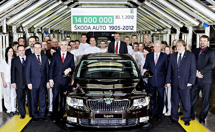 ŠKODA vyrobila 14 milionté auto.