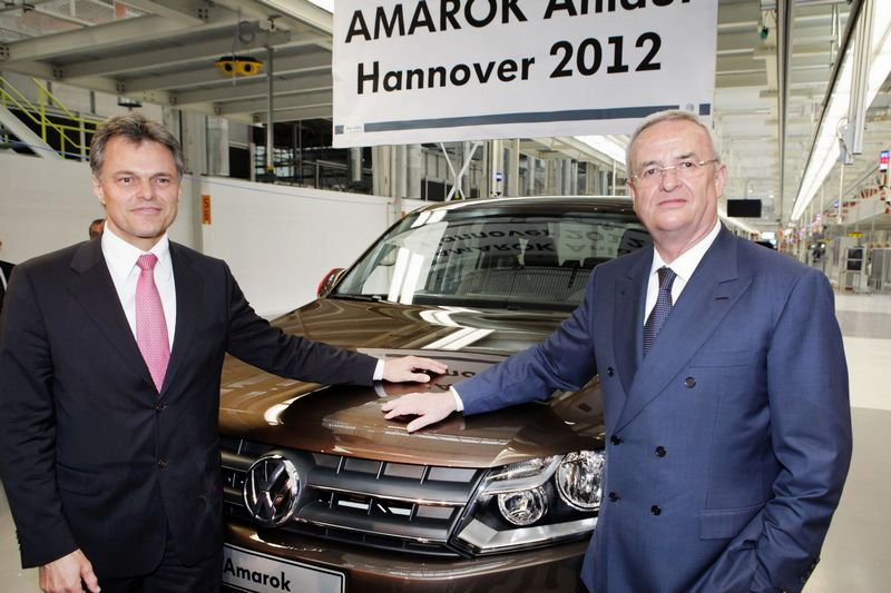 Volkswagen otevřel ve výrobním závodu v Hannoveru novou výrobní linku pro pickupy Volkswagen Amarok