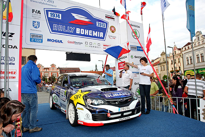 Vojtěch Štajf s Františkem Rajnohou na Subaru Impreza WRX STI vyhrál ve své třídě už pátou soutěž v řadě