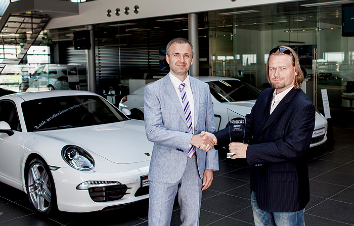 Společnost Porsche Inter Auto CZ získala ocenění pro sportovní vůz Porsche Boxster, jehož je výhradním dovozcem a prodejcem.