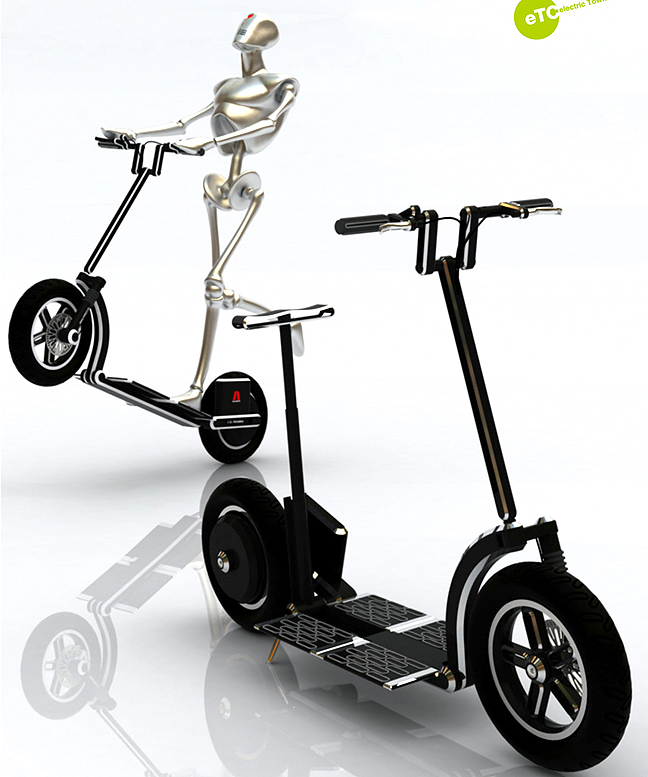 Nový koncept revoluční elektrické koloběžky Akumoto eTC – electric Town Cruiser Nový koncept revoluční elektrické koloběžky Akumoto eTC – electric Town Cruiser