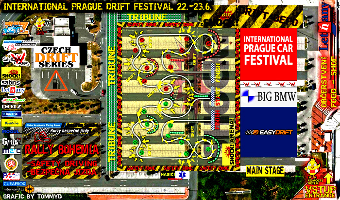 3. závod letošní Czech Drift Series proběhne 22. - 23. června v prostoru Obchodního centra Letňany v Praze 3. závod letošní Czech Drift Series proběhne 22. - 23. června v prostoru Obchodního centra Letňany v Praze