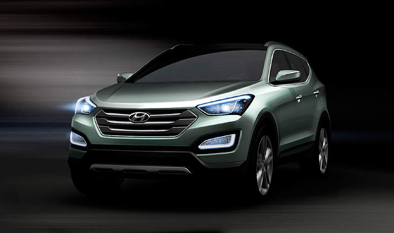 Společnost Hyundai Motor odhalila první snímky exteriéru zcela nové generace modelu Santa Fe