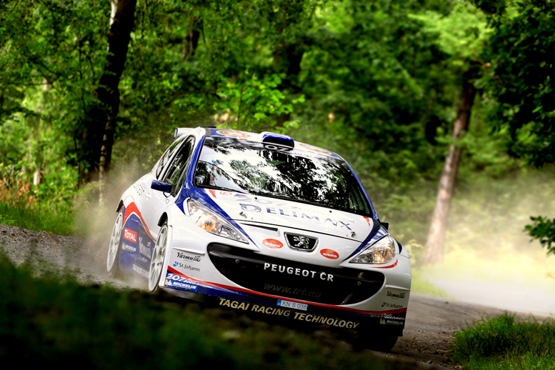 Peugeot Delimax Total Team na Rally Bohemia s profesionálně připraveným Peugeotem 207 S2000