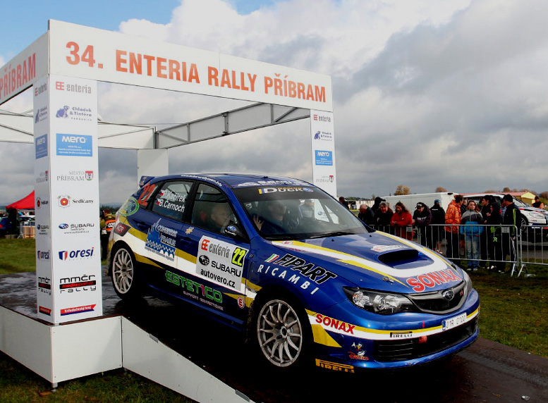 Životní výsledek Petra Kačírka se Subaru Impreza WRX STI na rally Příbram