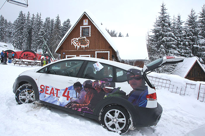 SEAT vyráží na hory o 5ti víkendech se svou SEAT 4 ROADSHOW