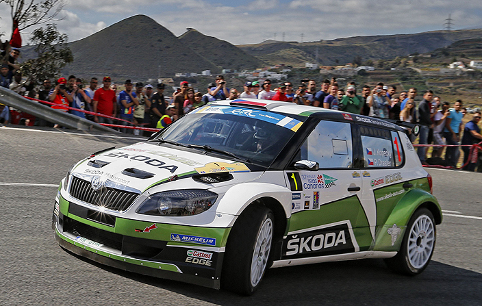 Tým ŠKODA Motorsport na Rally Islas Canarias zvítězil počtvrté v řadě