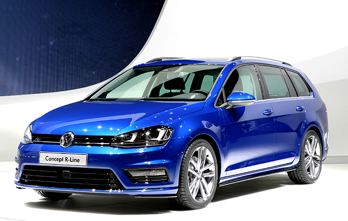 Volkswagen představil v Ženevě studii mimořádně sportovní verze R-Line s označením Golf Variant Concept R-Line