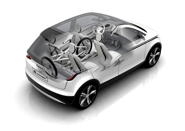 Audi A2 concept – čistě elektrický malý vůz prémiové třídy na Autosalonu ve Frankfurtu