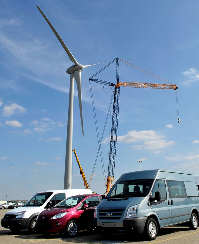 Ford sází ve svých závodech na větrné elektrárny