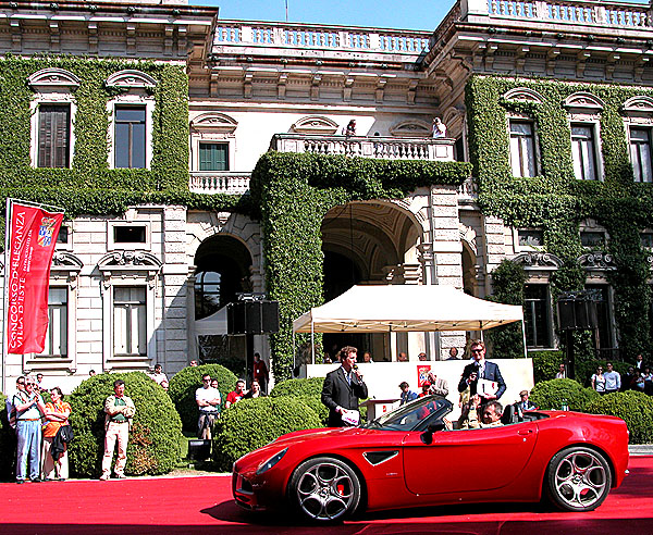 Alfa Romeo 8C Spider vítězem “Přehlídky elegance Villa d´Este”