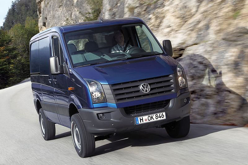 Nový VW Crafter 4Motion s pohonem všech kol Achleitner – s těžkým nákladem do extrémního terénu