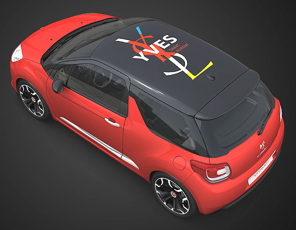 Citroën DS3 v šatech značky Yves Saint Laurent