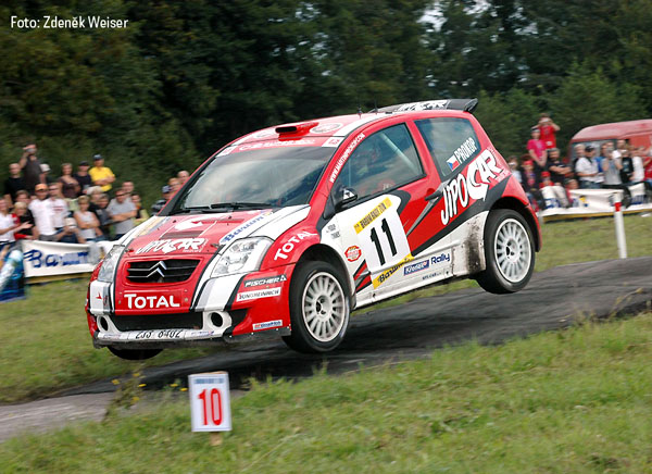 Martin Prokop na Citroënu C2 na Barum rally skončil pátý