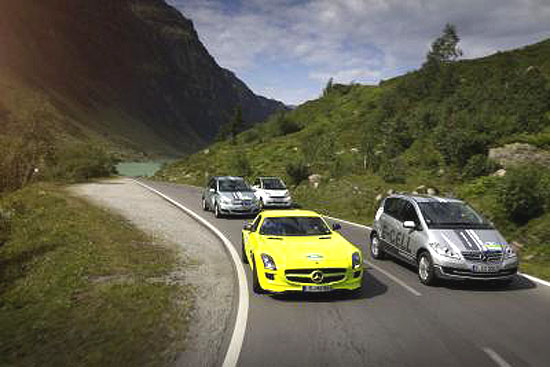 Daimler posílá do soutěže Silvretta E-Auto 2011 sedm elektromobilů