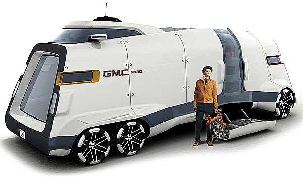 Koncept GMC PAD koncernu General Motors zvítězil v designerské soutěži při autosalonu v Los Angeles