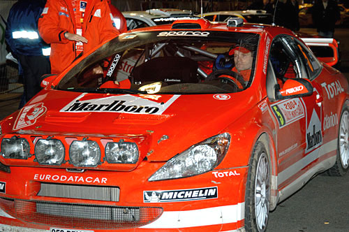 Rallye Monte Carlo po druhé etapě(22.–25.1.2004)