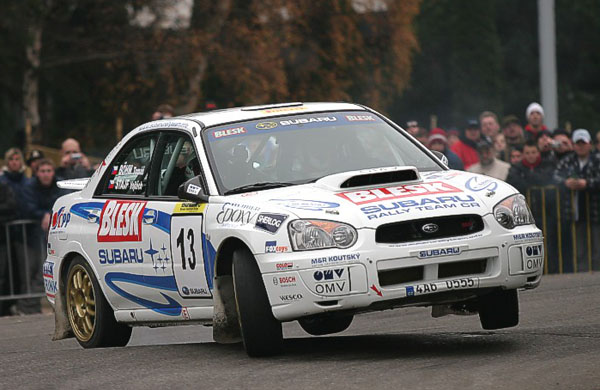 Tým Subaru ČR – deník Blesk na Pražském rallysprintu