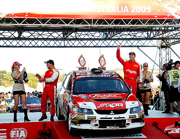 Prokop s Tománkem na Mitsubishi na Australské rally zvítězili