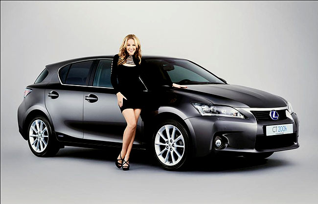 Zpívající superstar Kylie Minogue bude podporovat uvedení nového modelu Lexus CT 200h