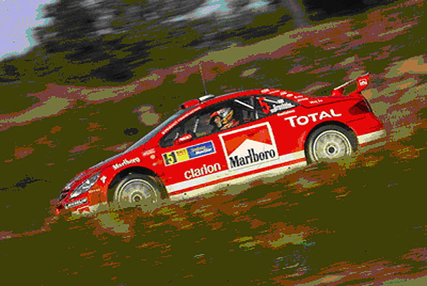 Peugeot na Katalánské rallye (29. – 31. 10. 2004)