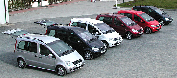 Mercedes-Benz Vaneo: špičkový variabilní kompaktní van uveden 6.dubna 2002 na náš trh