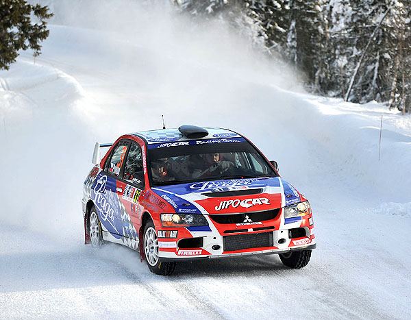 Norská rally: Prokop s Tománkem na Mitsubishi třetí v PCWRC