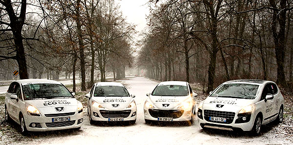 Peugeot Eco Cup, první evropská soutěž eko-jízdy: kandidáti připraveni