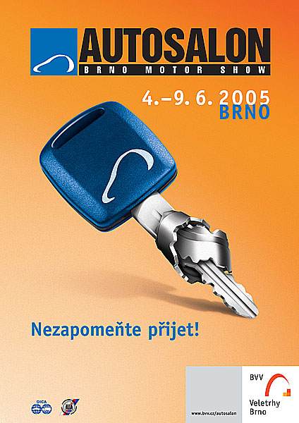 Mezinárodní veletrh osobních automobilů Autosalon Brno bude od 4. do 9. června 2005