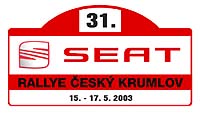 SEAT rallye Český Krumlov – již 16. až 17. května 2003 - startuje i Tomáš Enge