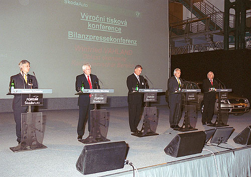 Finanční výsledky Škoda Auto za rok 2002 byly včera 26.2. oznámeny na bilanční tiskové konferenci