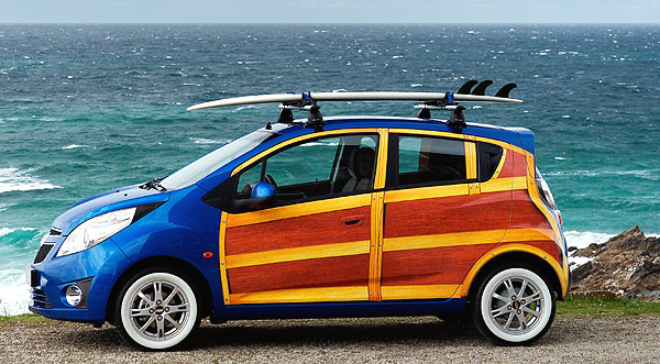 Chevrolet ukázal jednorázovou speciální verzi svého minivozu Spark, Spark Woody Wagon