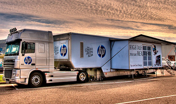 Truck v barvách Hewlett-Packard můžete navštívit 11.-13. listopadu v Praze